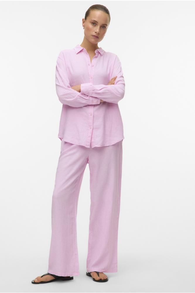 VMLINN LS SHIRT WVN NOOS 10305085 BONBON